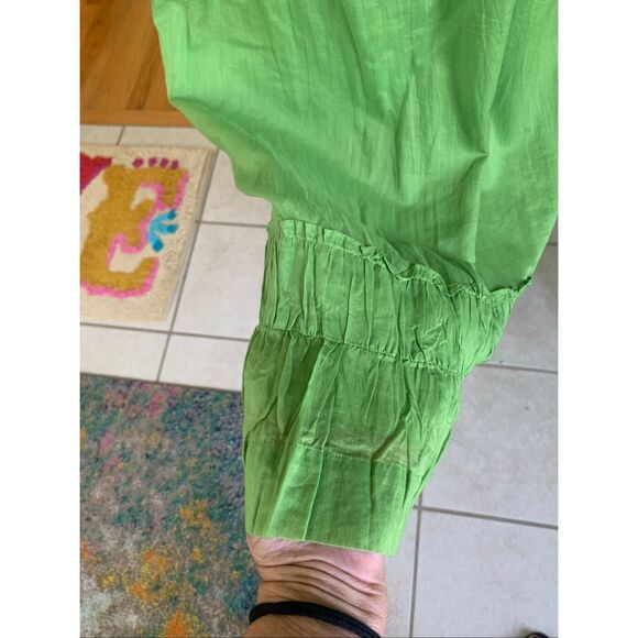 Talbots Crinkle Sundress Sleeveless Light Green - Picture 4 of 10